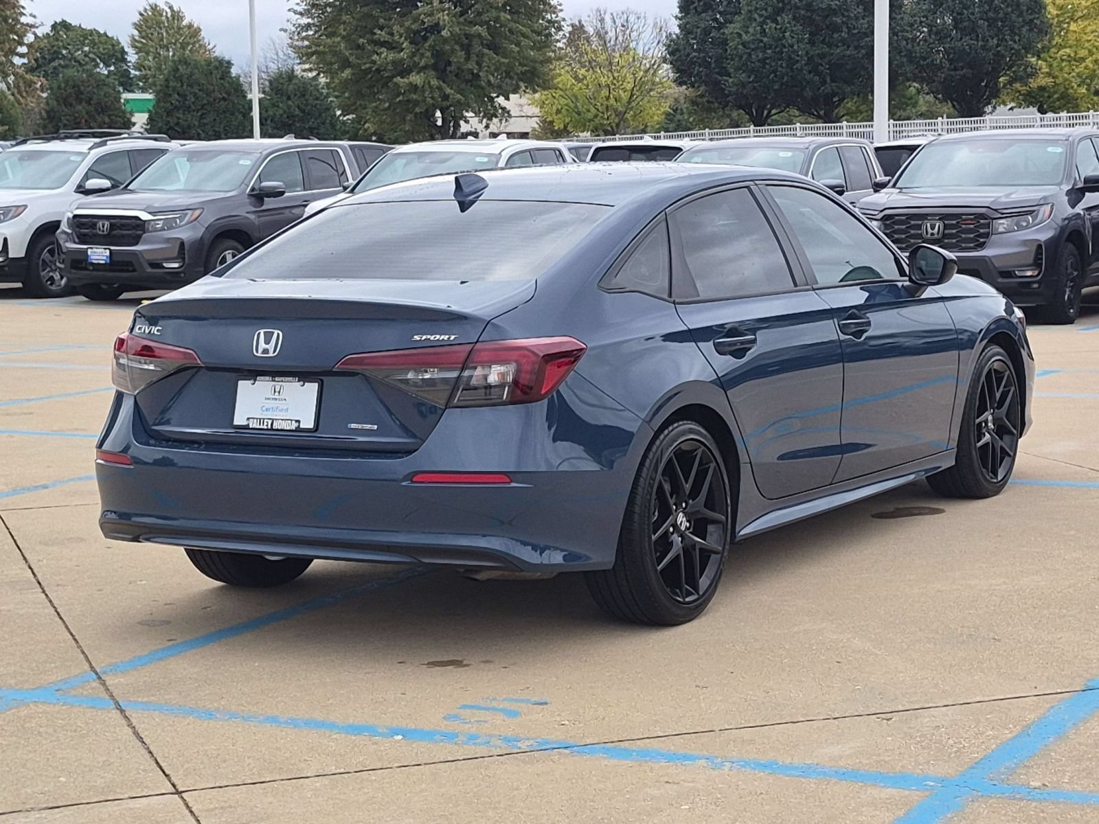 Certified Used 2025 Blue Lagoon Pearl Honda Sport Sedan image 7