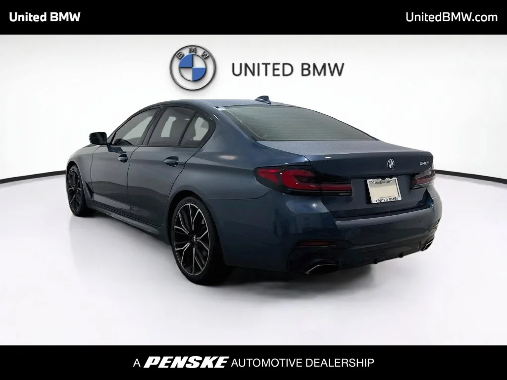 Used 2023 Arctic Race Blue metallic BMW 540i image 7