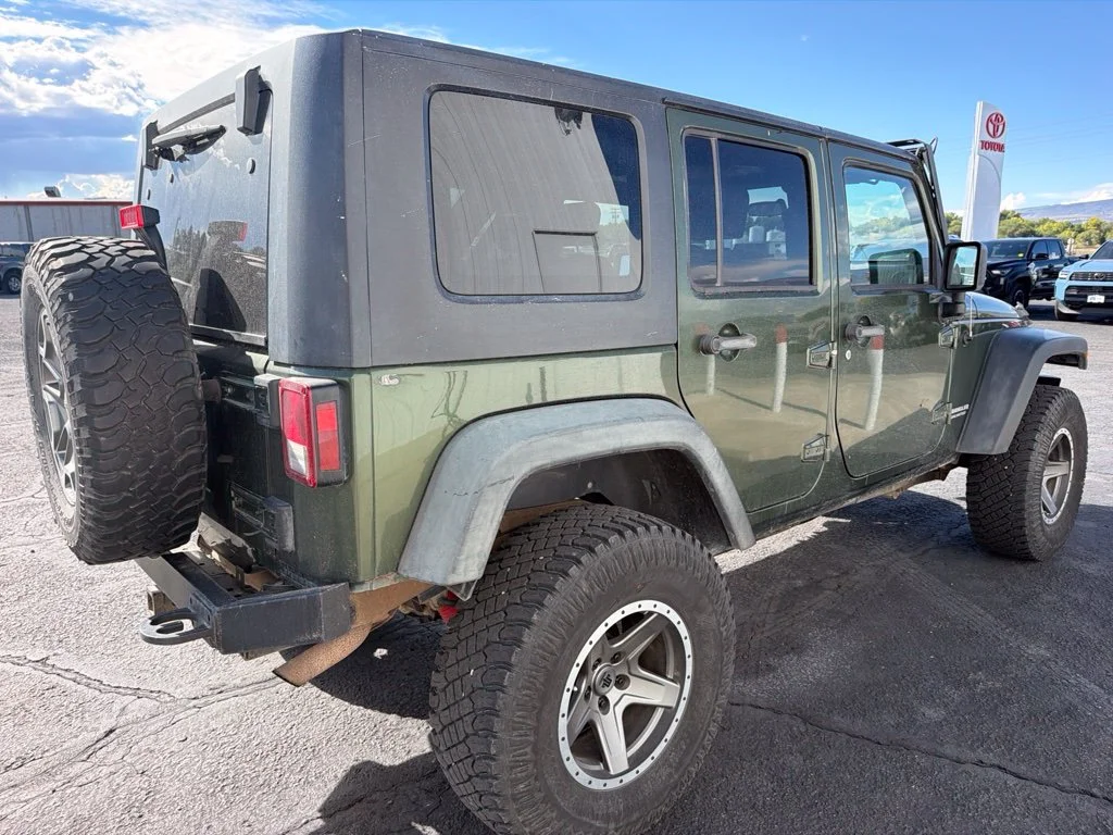 Used 2008 Jeep Green Clearcoat Metallic Jeep Unlimited Rubicon image 4