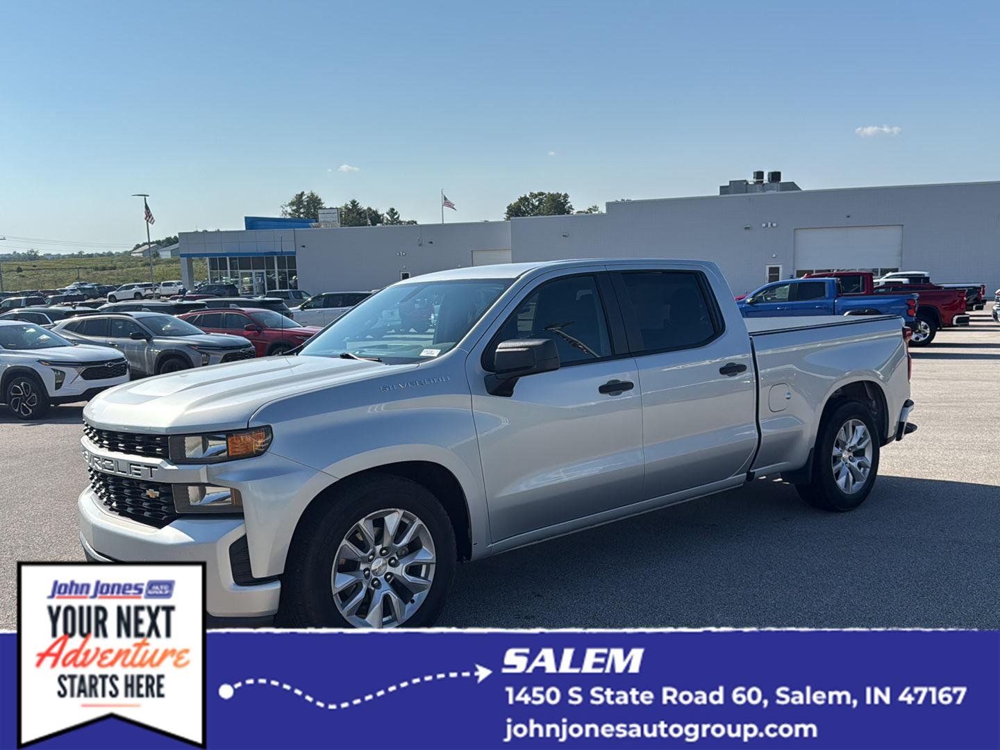 Used 2020 Silver Ice Metallic Chevrolet Custom image 1