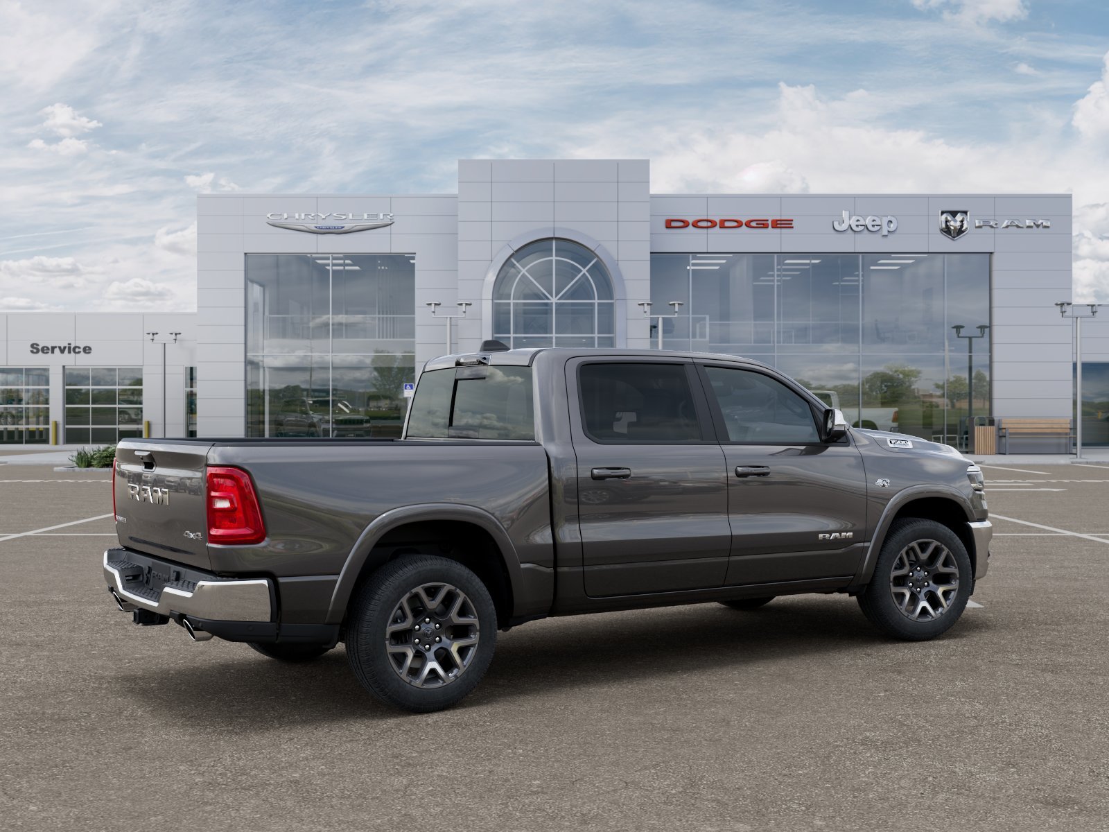New 2026 Granite Crystal Metallic Clear-Coat Exterior Paint RAM Laramie image 22