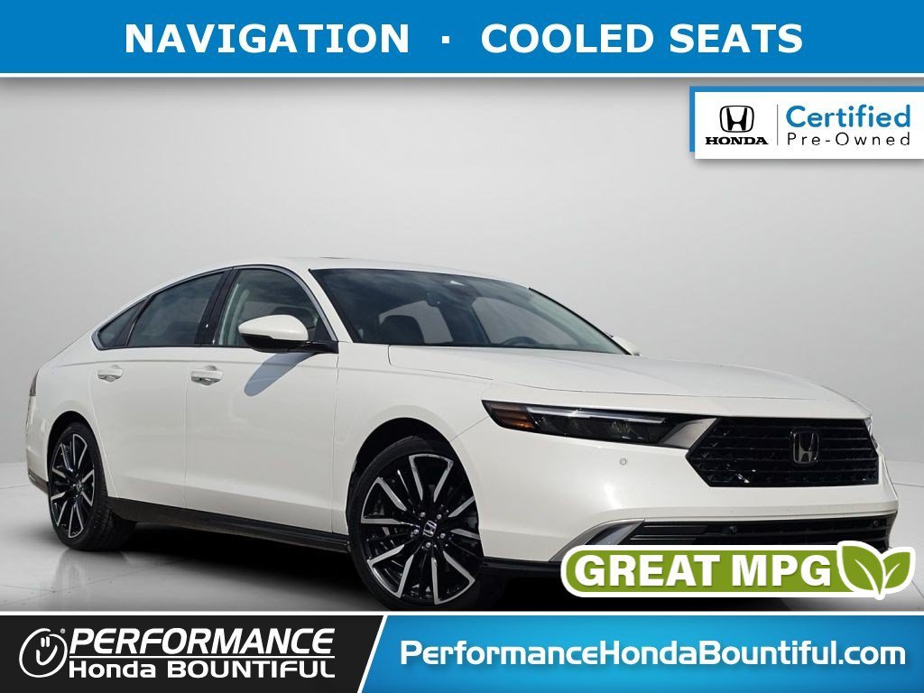 Certified Used 2025 Platinum White Pearl Honda HYBRID TOURING image 40