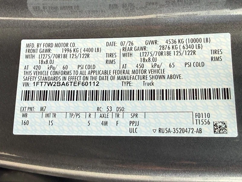 New 2026 Carbonized Gray Metallic Ford 4WD STX image 19