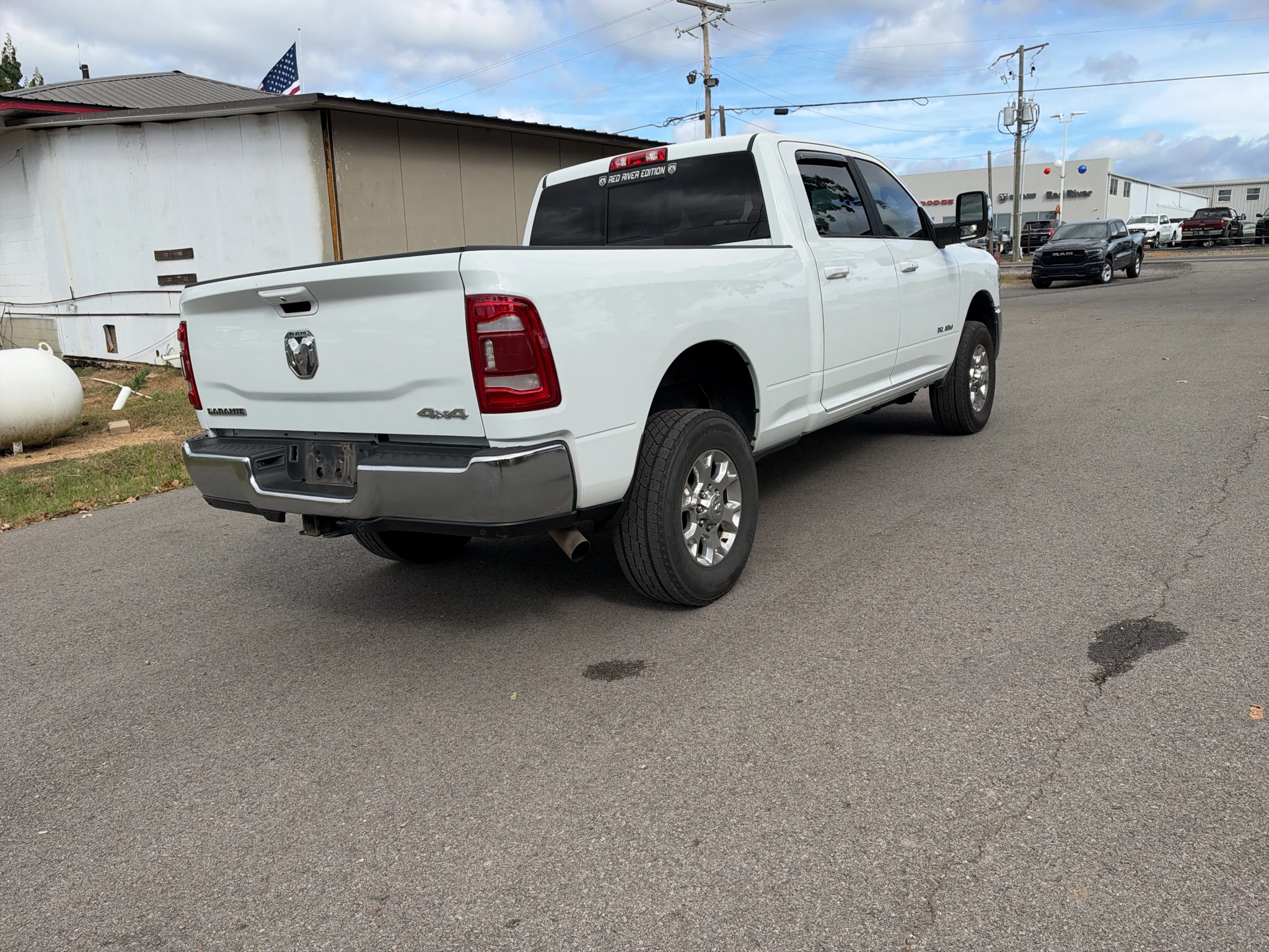 Used 2024 Bright White Clearcoat Ram Laramie image 3