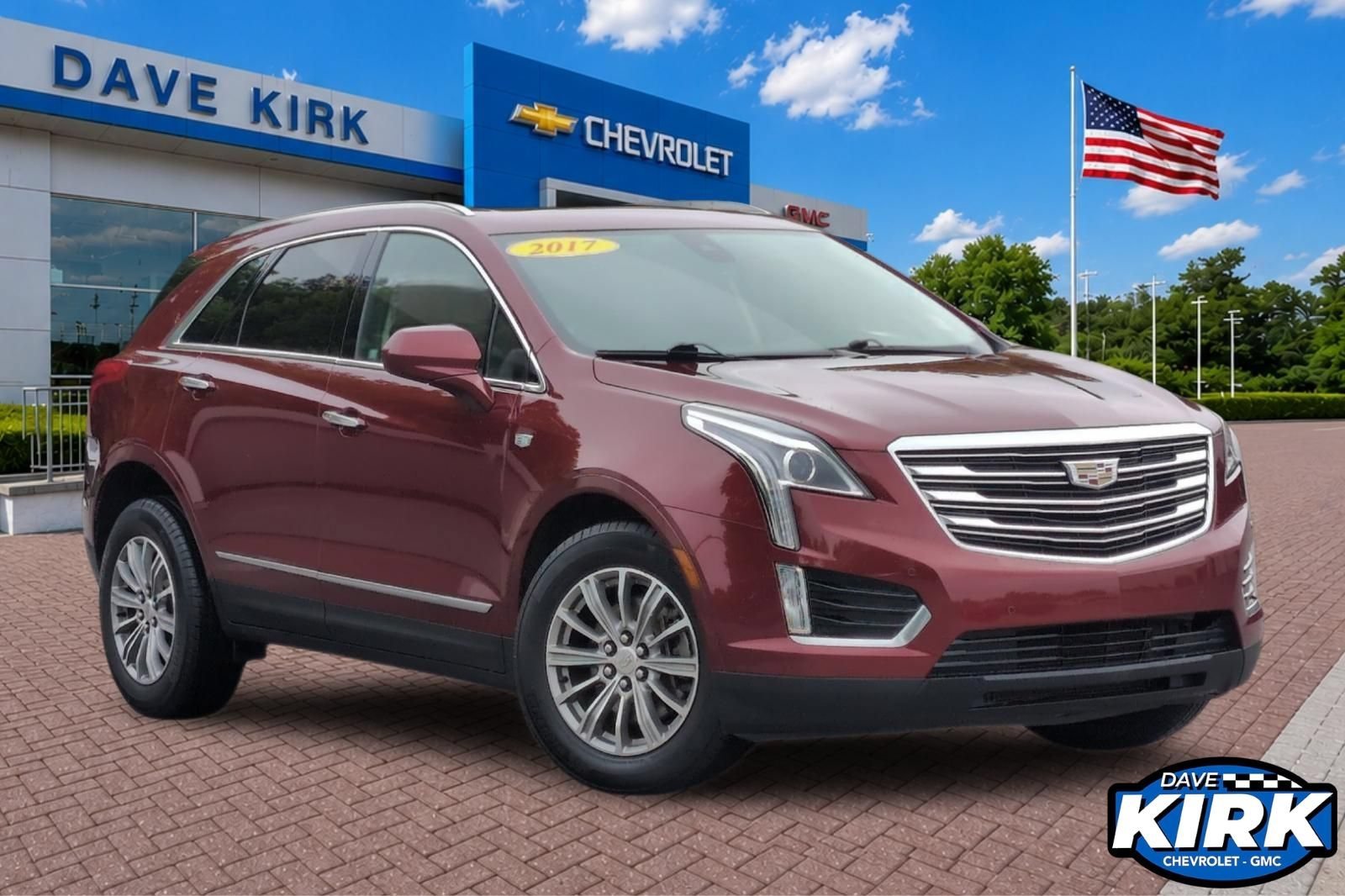 Used 2017 RED PASSION TINTCOAT Cadillac Luxury FWD image 1