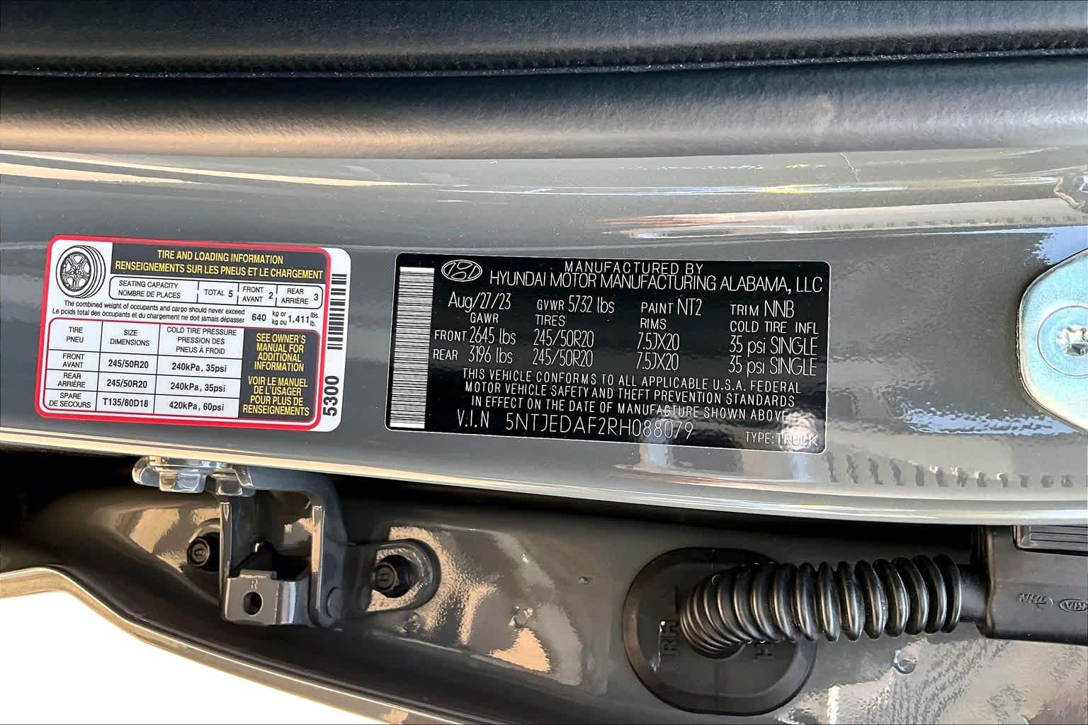 Used 2024 Hampton Gray Hyundai Limited image 35