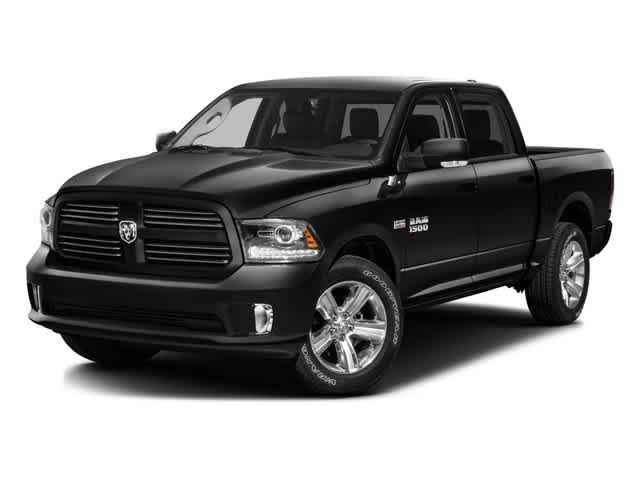 Bright Silver Metallic Clearcoat 2016 RAM 1500 Big Horn Crew Cab 4WD Pickup Truck Four-Wheel Drive