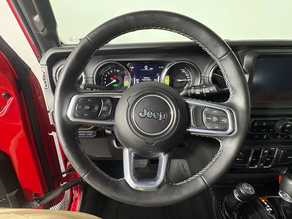 Used 2022 Red Jeep Unlimited Sahara 4xe image 2