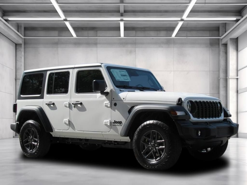 New 2026 Bright White Clear-Coat Exterior Paint Jeep Sport S image 1