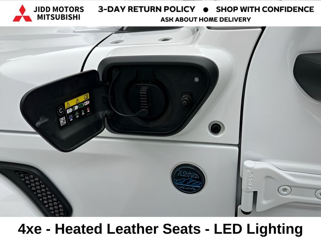 Used 2025 Bright White Clearcoat Jeep Sahara 4xe image 8