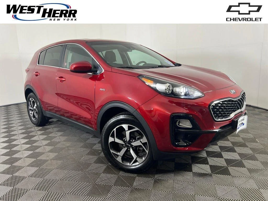 Used 2020 Red Kia LX image 1