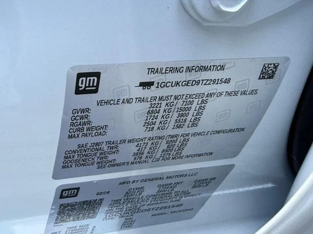 New 2026 Polar White Tricoat Chevrolet LTZ image 21