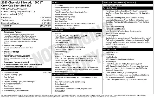 Used 2023 Gray Chevrolet LT image 26