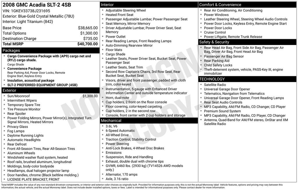 Used 2008 Blue GMC SLT-2 image 43