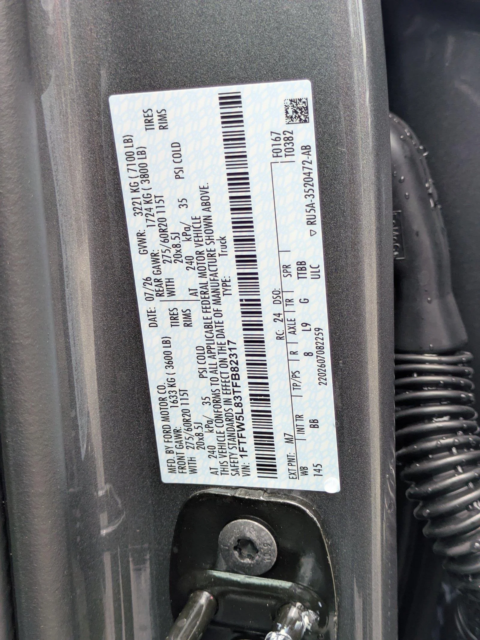 New 2026 Carbonized Gray Metallic Ford Lariat® image 21