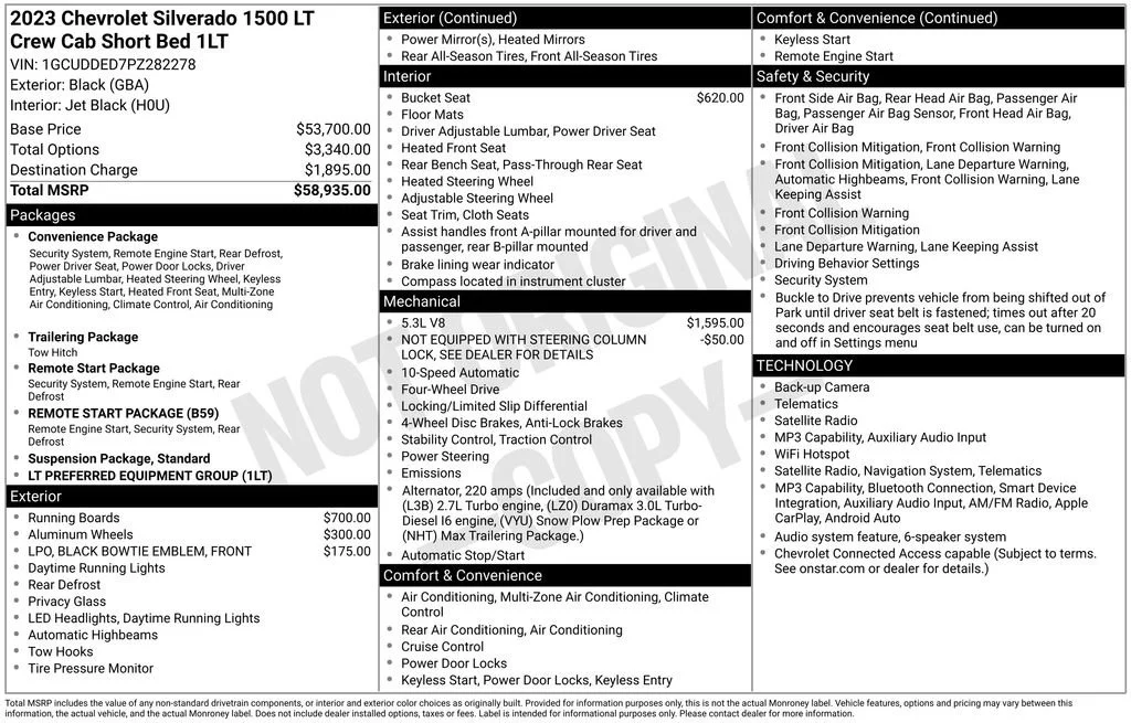 Used 2023 Black Chevrolet LT image 24