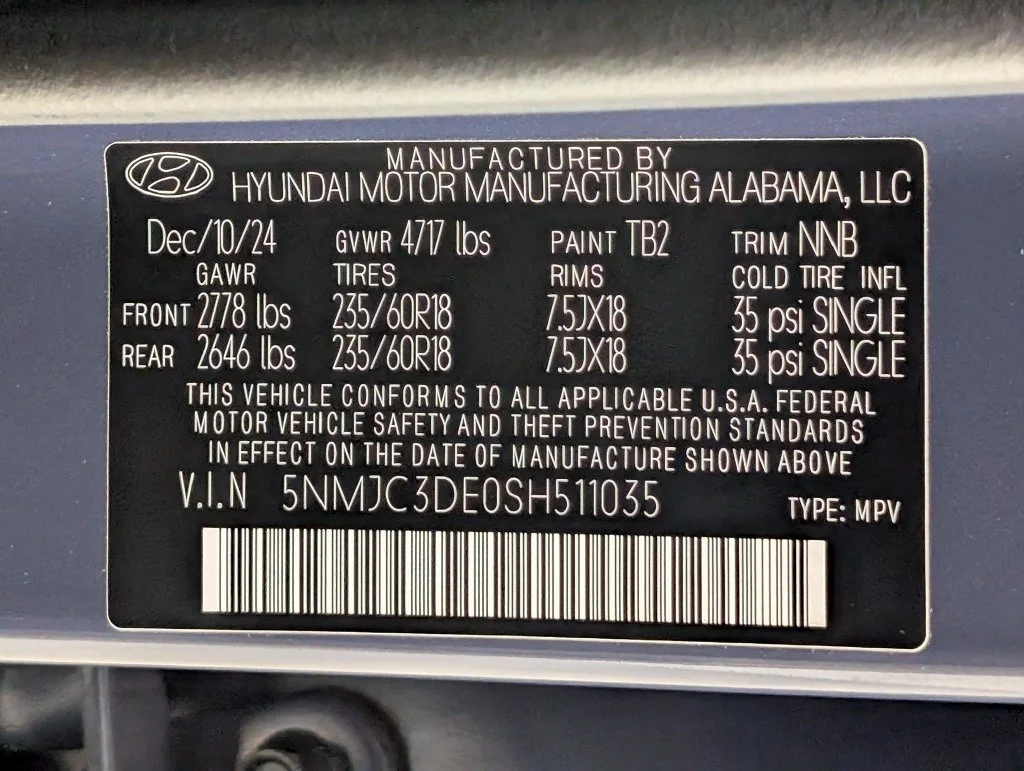 Certified Used 2025 Atlantic Blue Hyundai SEL Convenience image 25