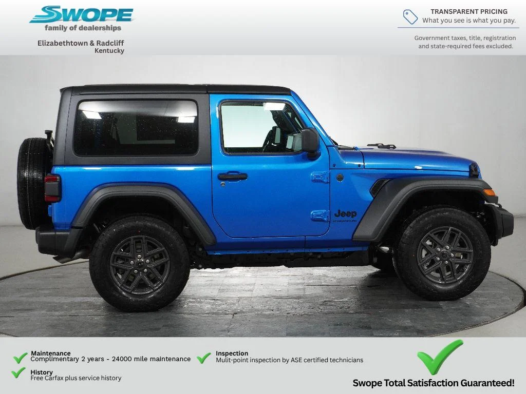 New 2026 Hydro Blue Pearl-Coat Exterior Paint Jeep Sport S image 14