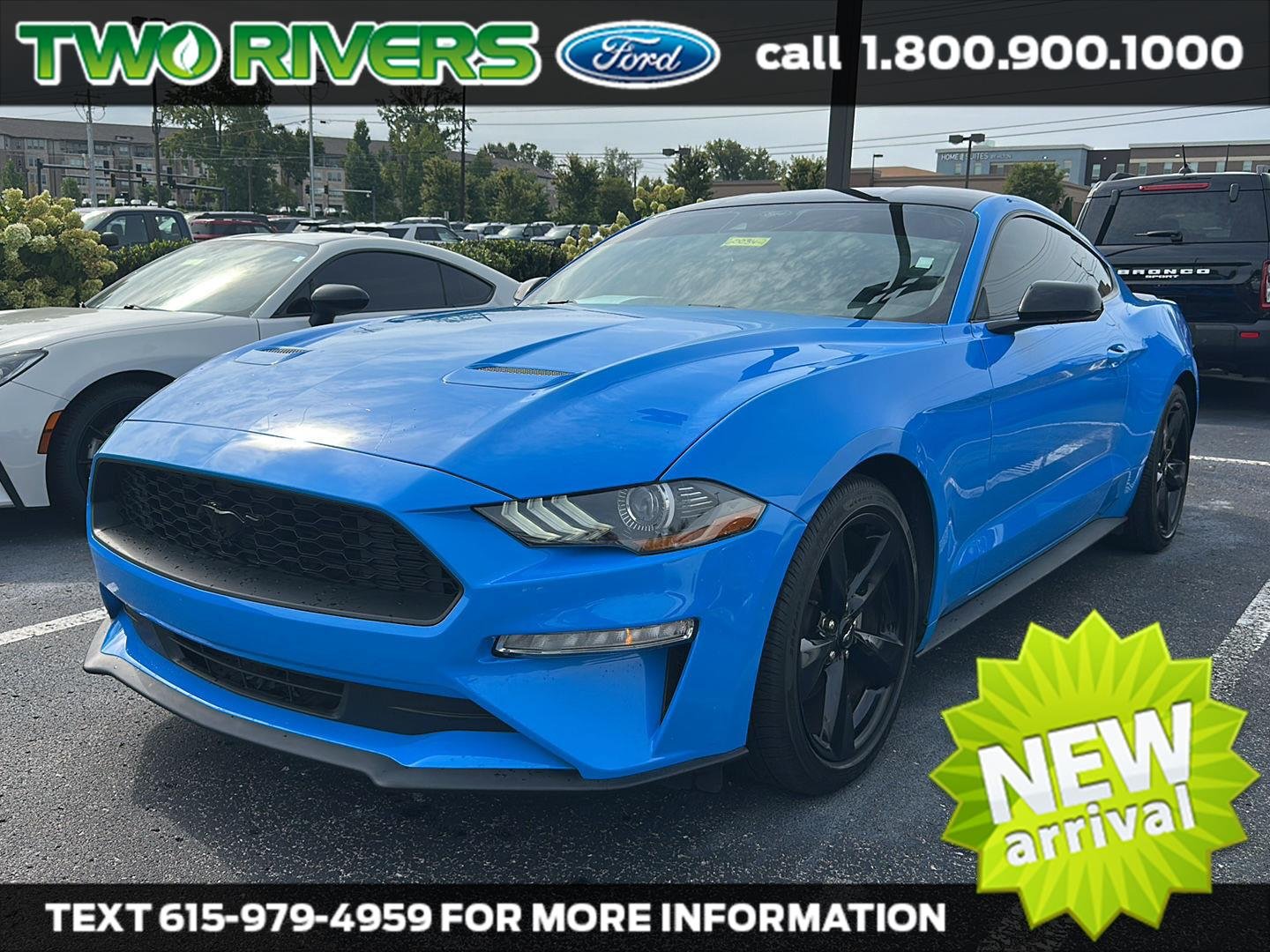 Used 2023 Grabber Blue Ford EcoBoost image 1