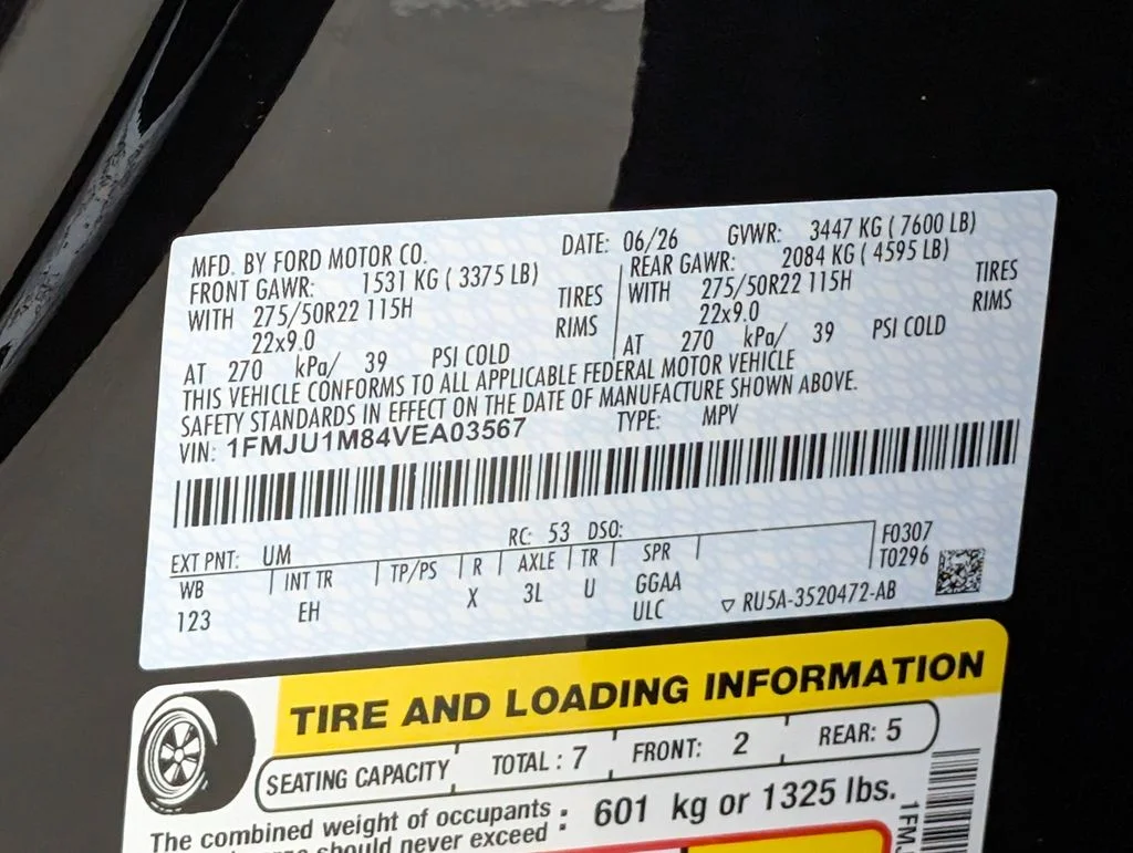 New 2027 Agate Black Metallic Ford Platinum image 26