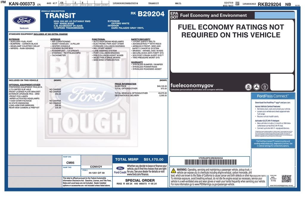 2024 Ford Transit Cutaway Base - Photo 2