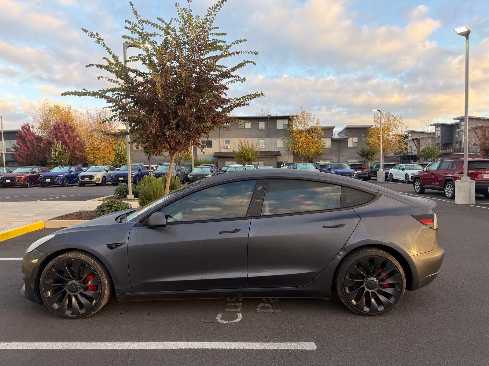 Used 2023 Gray Tesla Performance image 2
