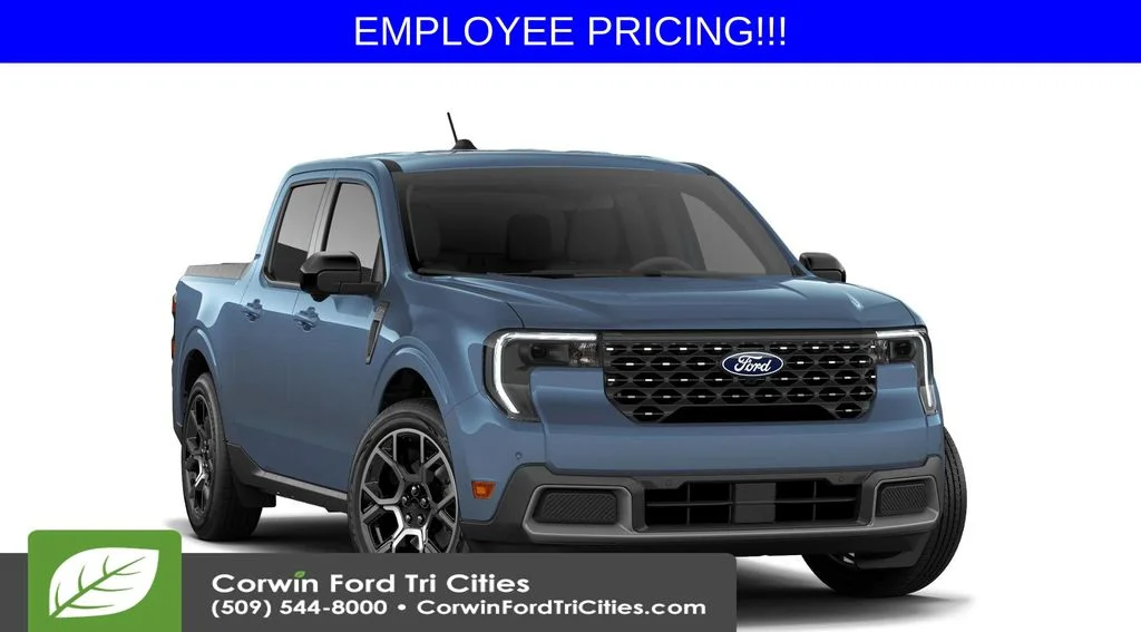 New 2026 Azure Gray Metallic Tri-Coat Ford Lariat image 4