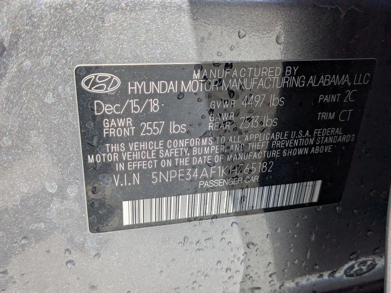 Used 2019 Machine Gray Hyundai SEL image 23