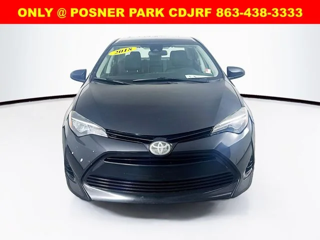 Used 2018 Toyota Corolla LE with VIN 2T1BURHE0JC122091 for sale in Davenport, FL