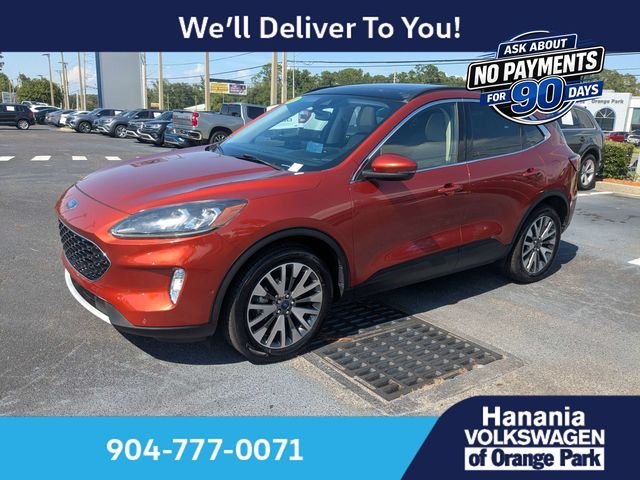 Used 2020 Orange Ford Titanium image 8
