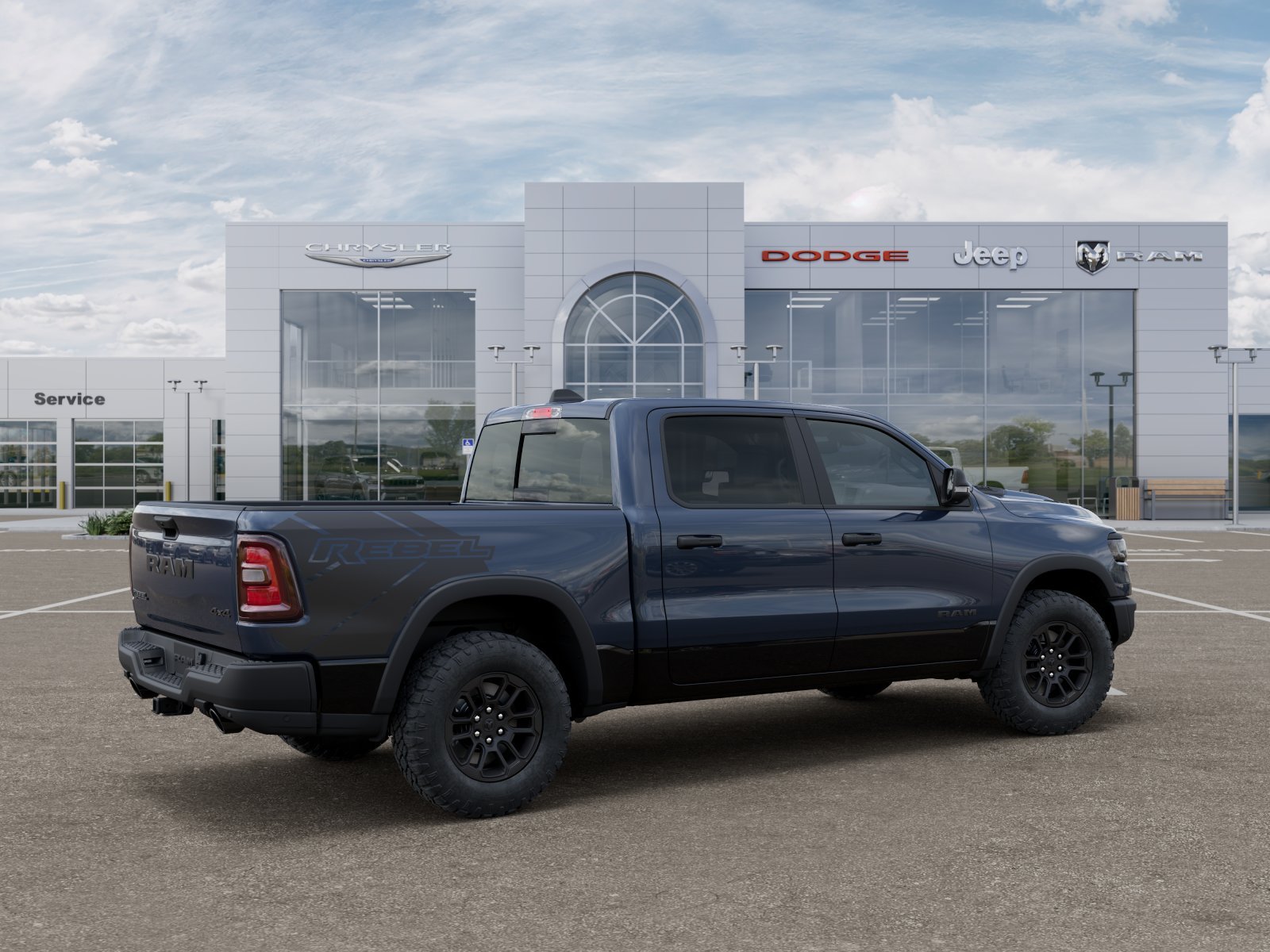 New 2026 Forged Blue Metallic Exterior Paint RAM Rebel image 34