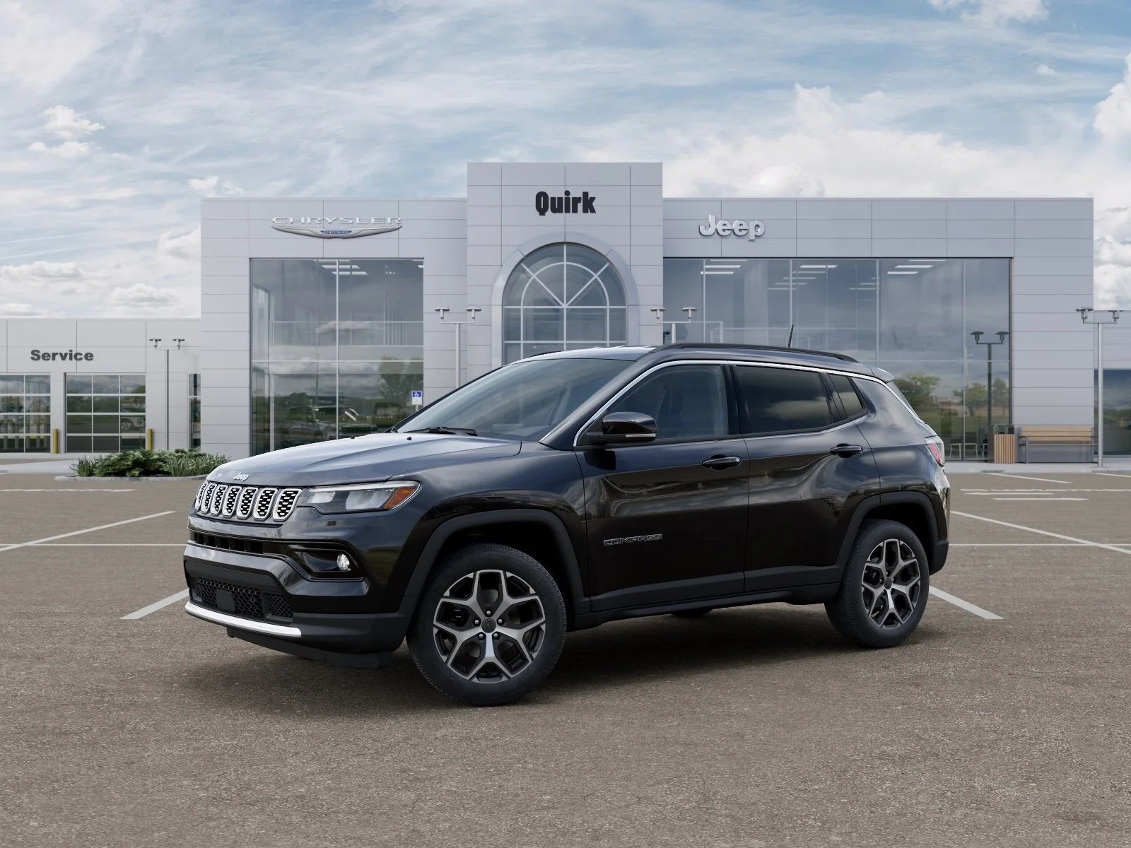 New 2026 Diamond Black Crystal Pearl-Coat Exterior Paint Jeep Limited image 2