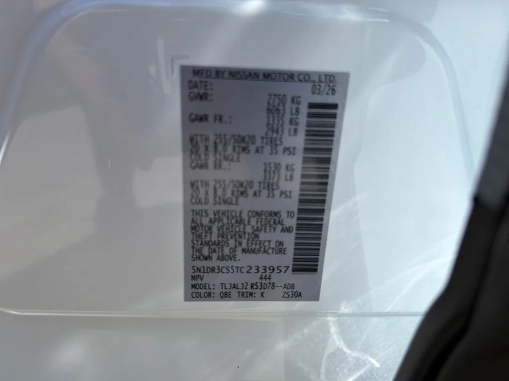 New 2026 White Nissan SL image 34
