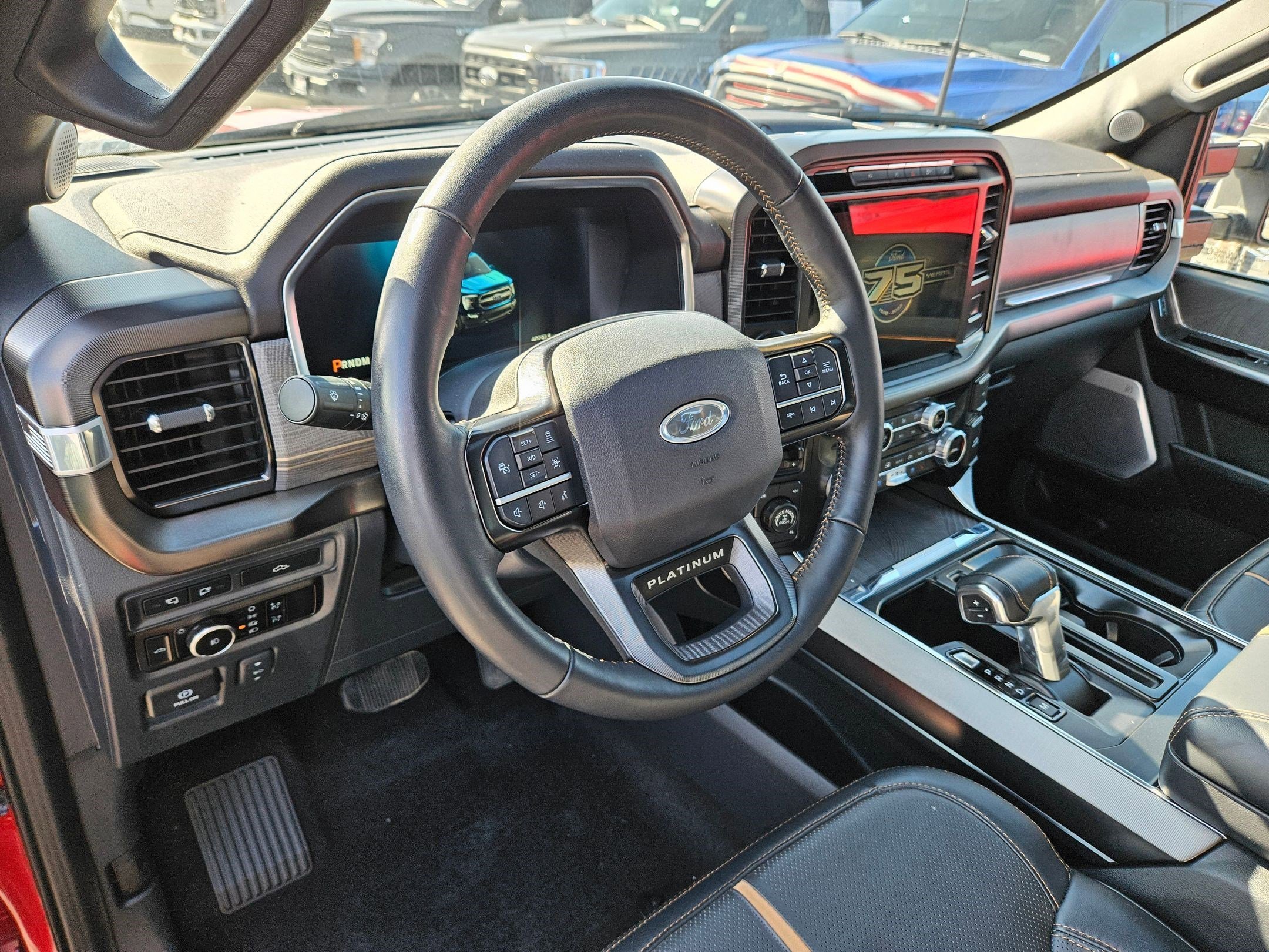 Used 2023 Rapid Red Metallic Tinted Clearcoat Ford Platinum image 14