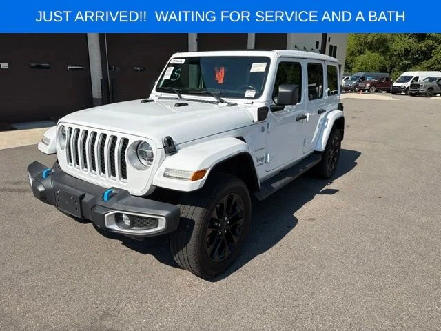 Used 2022 White Jeep Unlimited Sahara 4xe image 1