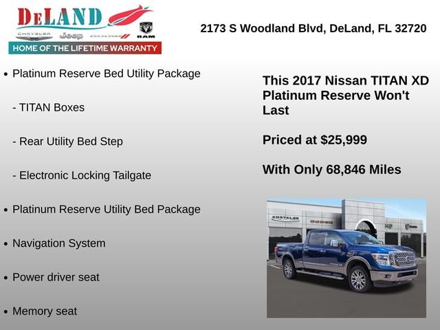 Used 2017 Blue Nissan Platinum Reserve image 6