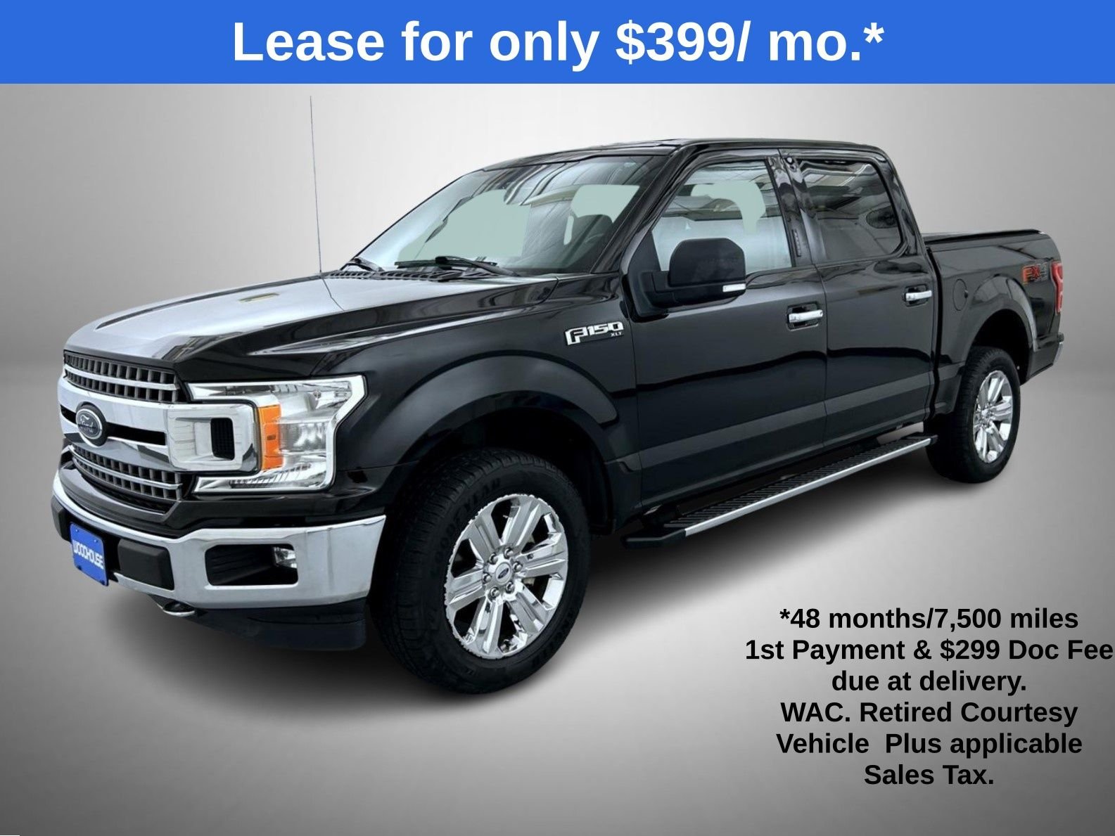 Used 2018 Shadow Black Ford XLT image 1