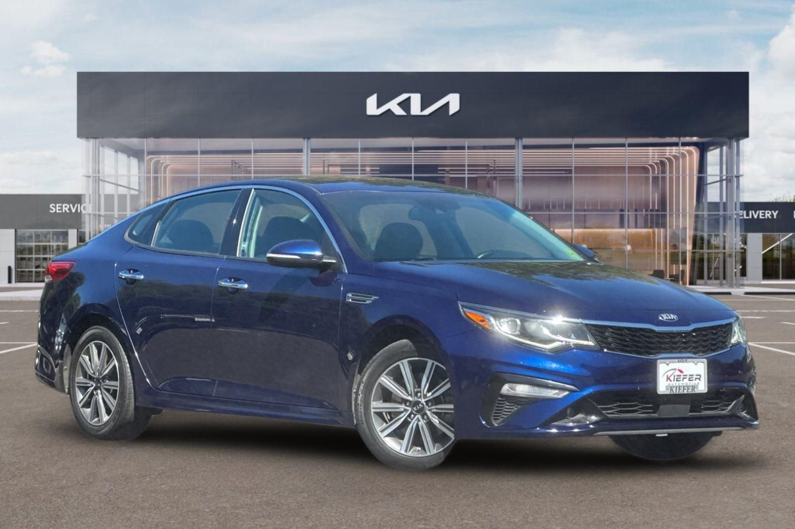 Used 2020 Blue Kia EX image 2