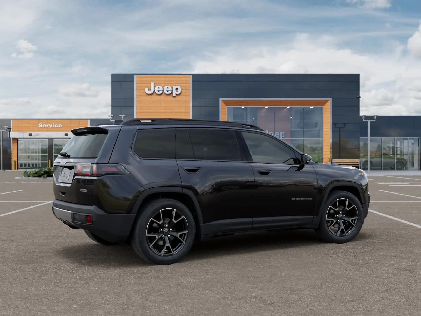 New 2026 Diamond Black Crystal Pearlcoat Jeep Overland image 4