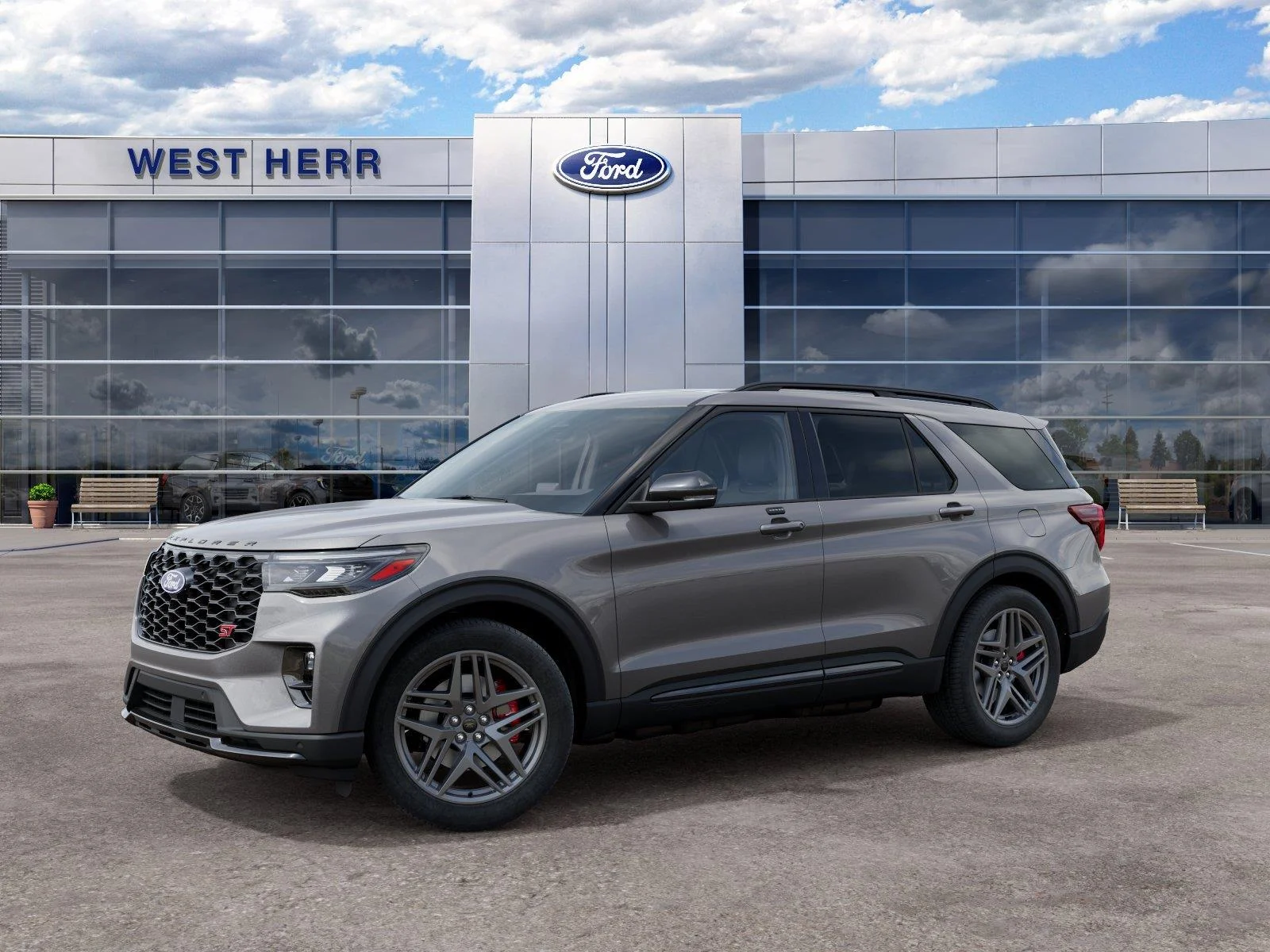 New 2027 Carbonized Gray Metallic Ford ST image 2