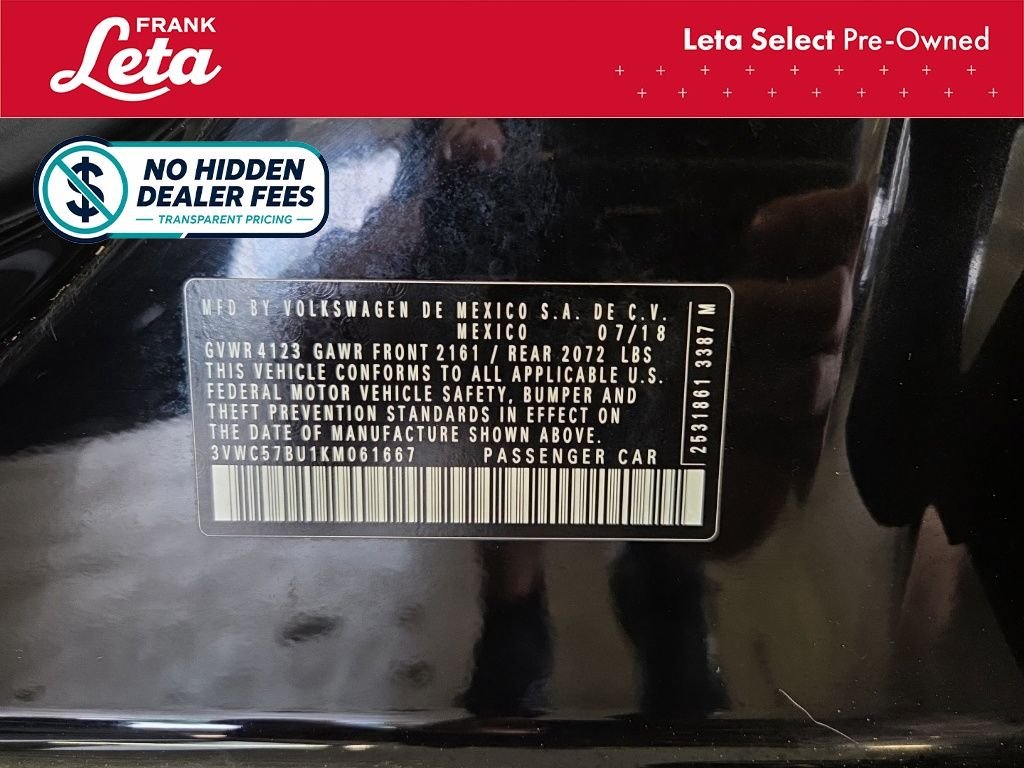 Used 2019 Black Uni Volkswagen  image 27