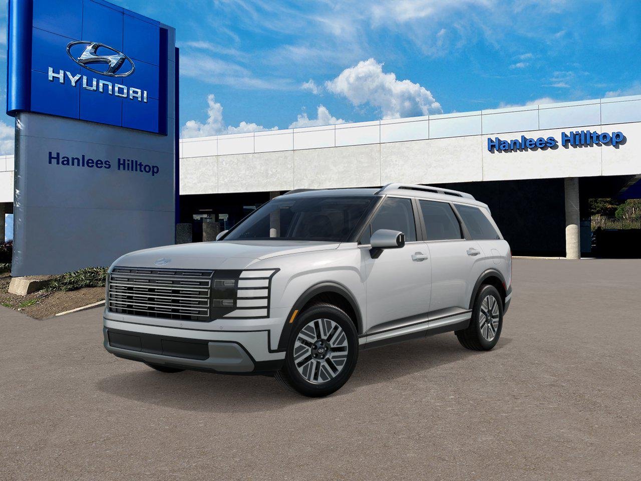 New 2027 Creamy White Pearl Hyundai Blue SEL 7P image 1
