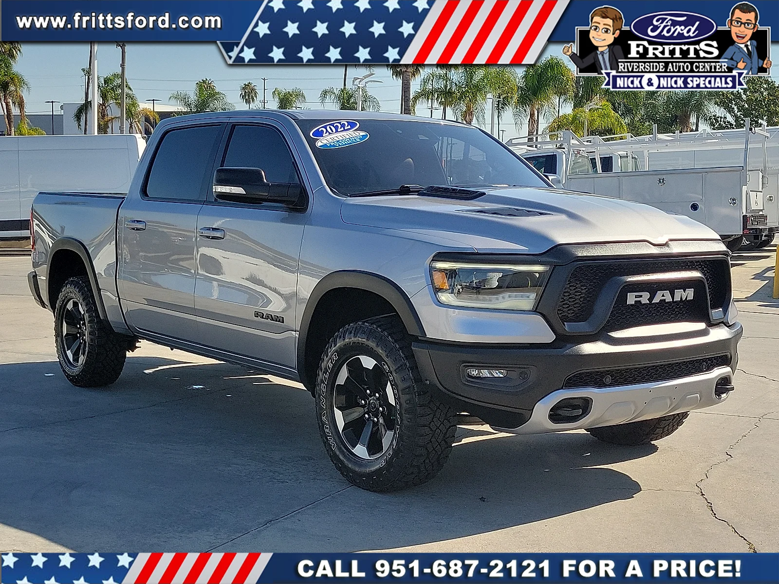 Certified Used 2022 Billet Silver Metallic Ram Rebel Crew Cab 4x4 5'7