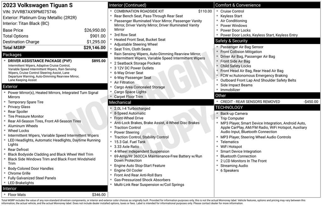 Certified Used 2023 Gray Volkswagen 2.0T S image 10