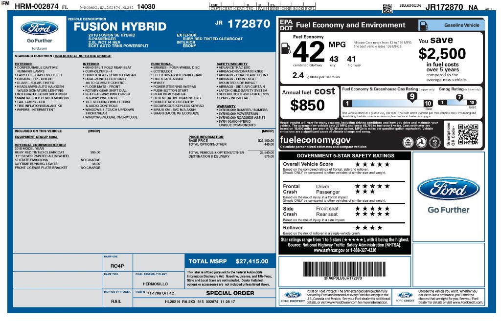 Used 2018 Red Ford SE image 6