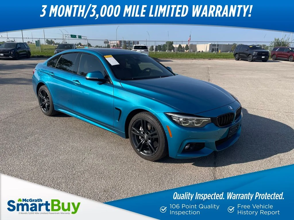 Used 2018 Blue BMW 430i xDrive Gran Coupe image 1