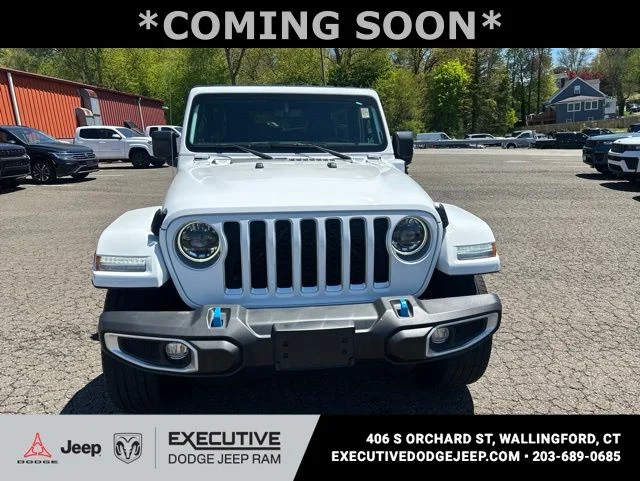 Used 2023 White Jeep Sahara 4xe image 5