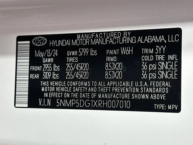 Certified Pre-Owned 2024 Hyundai Santa Fe Hybrid Calligraphy
