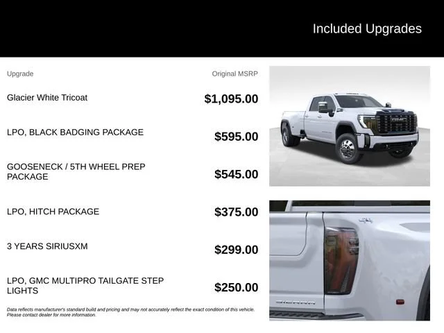 New 2026 Glacier White Tricoat GMC Denali Ultimate DRW image 6