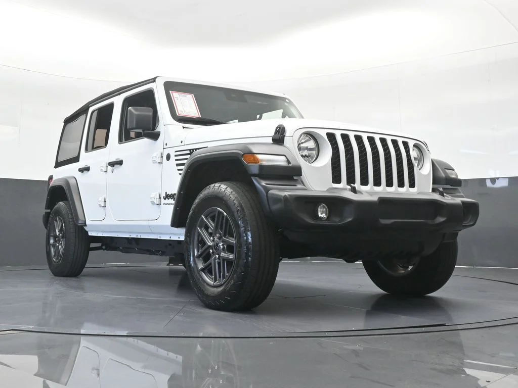 Used 2024 Bright White Clearcoat Jeep Sport S image 58